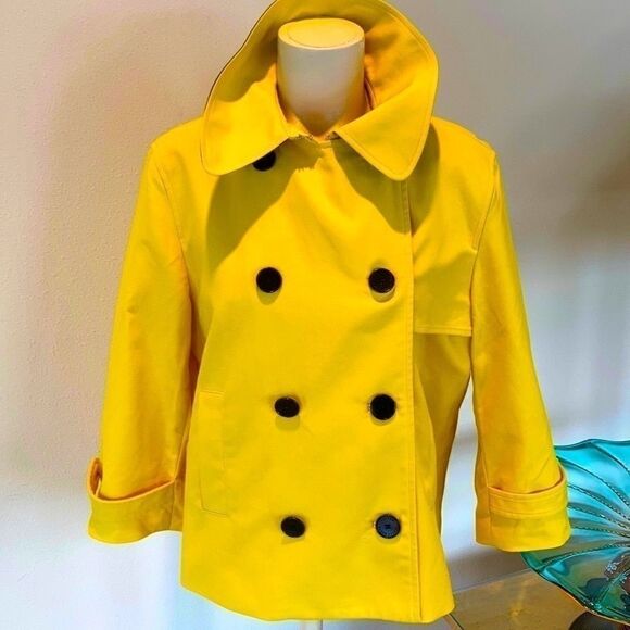 Lauren Ralph Lauren Jackets & Blazers - Lauren Ralph Lauren Cropped Trench Cropped double breast yellow black buttons L